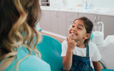 Denti macchiati bambini