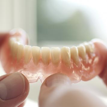 Dentiera senza palato